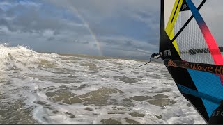 Belles vagues à St Aubin windsurf [upl. by Lebasiram]