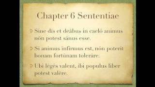 Chapter 6 Sententiae [upl. by Bennie932]