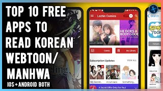 Top 10 Best WebtoonManhwa Reader Apps  Free Korean Webtoon Reading App Both IOS  Android [upl. by Elitnahc665]