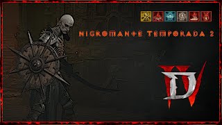 Nigromante Invocación y Sangre  Temporada 2  Diablo 4 [upl. by Aekan]