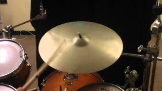 HD VIDEO 18quot Paiste 101 Crash  Ride vintage [upl. by Lelith592]