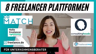 FREELANCER PLATTFORM VERGLEICH für UNTERNEHMENSBERATER Comatch Consultingheads und Co [upl. by Stempson]