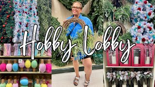 HOBBY LOBBY CHRISTMAS IN JULY • SHOP WITH ME [upl. by Euqimod]