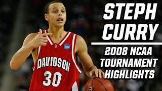 Stephen Curry 2008 NCAA tournament highlights top plays [upl. by Rohn]