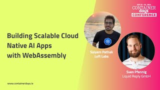 Building Scalable Cloud Native AI Apps with WebAssembly  Sven Pfennig and Saiyam Pathak [upl. by Ecart]