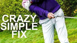 crazy drill that fixes golfers DUFF SHOTS in minutes [upl. by Adnamal]