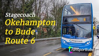 Okehampton to Bude • Stagecoach 6 • Realtime [upl. by Elletsirk]