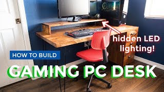 PC Gaming Computer Desk  How To Build [upl. by Katusha]