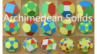 Paper Archimedean Solids [upl. by Christi]