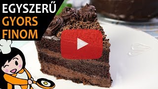 Csokoládétorta Csokitorta  Recept Videók [upl. by Munshi]