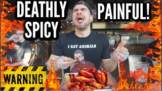 WORLDS HOTTEST CAROLINA REAPER WING CHALLENGE  9 Million Scoville  The Spiciest  WARNING DANGER [upl. by Rutherfurd]