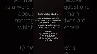 5Demonstrative adjective and 6Interrogative adjective [upl. by Salta137]