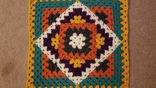 Kaleidoscope Granny Blanket Crochet Along pt 24 [upl. by Swetlana]