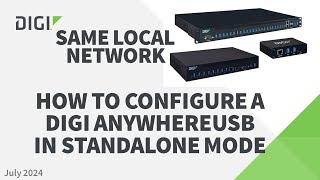 Digi AnywhereUSB  Same LAN  Standalone mode [upl. by Huldah839]