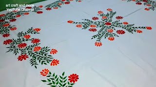 New bed sheets design I hand Embroidery designs [upl. by Olva]