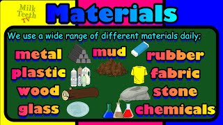 Different types of Materials and their Properties  What are Things Made From [upl. by Webb]