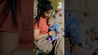 Mahi ne baby ko hi rakh liya 🥰🥰 sabse chota costumer aaya momos khaane  trending minivlog [upl. by Nilrem]