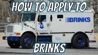 HOW TO APPLY TO BRINKS AND OTHER ARMORED VEHICLE COMPANIES 2024 [upl. by Letnwahs]