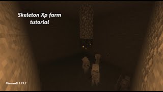 skeleton spawner xp farm tutorial minecraft minecrafttutorial [upl. by Goeger]