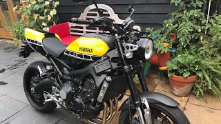 2016 YAMAHA XSR900 UPDATE ON PARTS FITTED Random chat inc bike show Norton My new bike etc [upl. by Akla286]