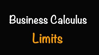 Business Calculus Limits 31  Math with Professor V [upl. by Sihonn]