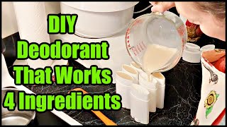 DIY All Natural Deodorant at Home Just 4 Ingredients [upl. by Goth]