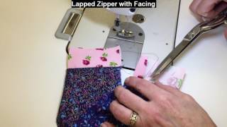 Lapped Zipper with Facing [upl. by Lenox]