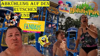 Holiday Park  Abkühlung auf den Rutschen und Nickelodeon Fandays 4K 2023 VLOG 032 [upl. by Kwei]