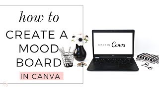 How to create a Mood Board in Canva [upl. by Jephthah52]