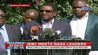 Why Nasa walked out of IEBC meeting with Jubilee again [upl. by Norreht]