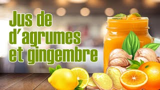 ✅🥤 JUS DE CITRON D’ORANGE ET DE GINGEMBRE LA SOLUTION IDÉALE POUR LA TOUX ET LA GRIPPE [upl. by Halley34]