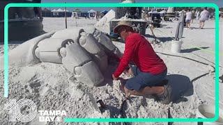 Siesta Key Crystal Classic returns to Tampa Bay with dozens of international sand sculpting artists [upl. by Verbenia]