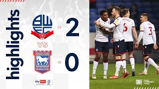 HIGHLIGHTS  Bolton Wanderers 20 Ipswich Town [upl. by Carce]