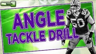 Football Angle Tackle Drill [upl. by Dowdell]