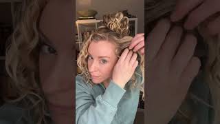 Delaney Childs messy updo with curly hair 🙌 [upl. by Sucramed]