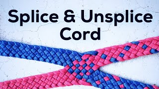 How to Splice and Unsplice Braided Parachute Cord  Caliber Whips [upl. by Scurlock891]