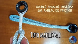 Matelotage  double épissure sur anneau de friction VoilierMartineke [upl. by Dunc]