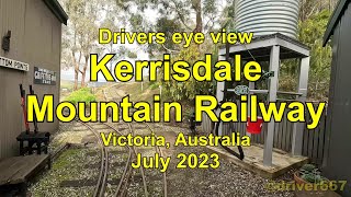 Drivers eye view Kerrisdale Mountain Railway Run up to Summit [upl. by Akimad]