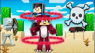 Minecraft PERO si sales del CIRCULO ROJO MUERES ⚠️☠️ Minecraft RaptorGamer [upl. by Madelena]