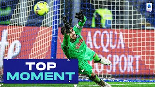 Great Meret save from Piatek  Top Moment  NapoliSalernitana  Serie A 202223 [upl. by Remas]