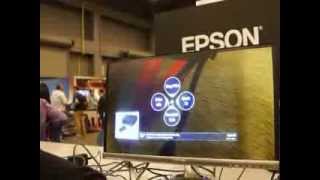 SXSW14 Epson Moverio Smart Glasses Demo [upl. by Eniamej998]