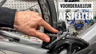 Hoe kun je de VOORDERAILLEUR afstellen racefiets  mountainbike  gravelbike  Dit moet je weten [upl. by Keary]