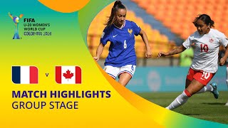 France v Canada  FIFA U20 Womens World Cup Colombia 2024  Match Highlights [upl. by Yllek]