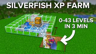 Minecraft XP Farm With Silverfish  43 Levels in 3 Minutes  121 [upl. by Erastes]