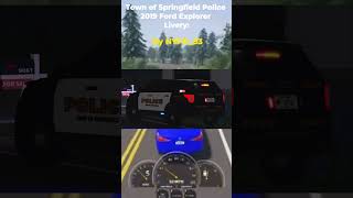 NEW TOWN OF SPRINGFIELD POLICE LIVERIES ERLC shorts erlc roblox [upl. by Kaiulani191]