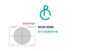 BASI DEL DISEGNO TECNICO COME FARE RETTE INCLINATE DI 45° [upl. by Nitsyrc]