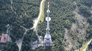 Sendeturm und Funkmast Sender Ochsenkopf in Bischofsgrün im Bundesland Bayern [upl. by Esiuole]