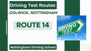 Colwick Driving Test Centre Nottingham  Driving Test Routes Route 14 [upl. by Arratoon]