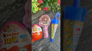 Choco flower with amrella Jems popsicle in Kinderjoy Box shorts kinderjoy chocolate [upl. by Htebsil]