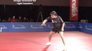 How to Hit a Backhand Curve Loop in Table Tennis  Killerspin [upl. by Esertal]